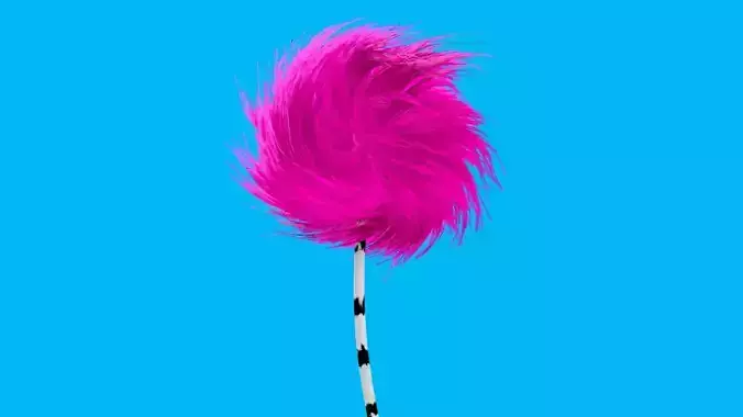 Truffula Tree Low-poly 3D model