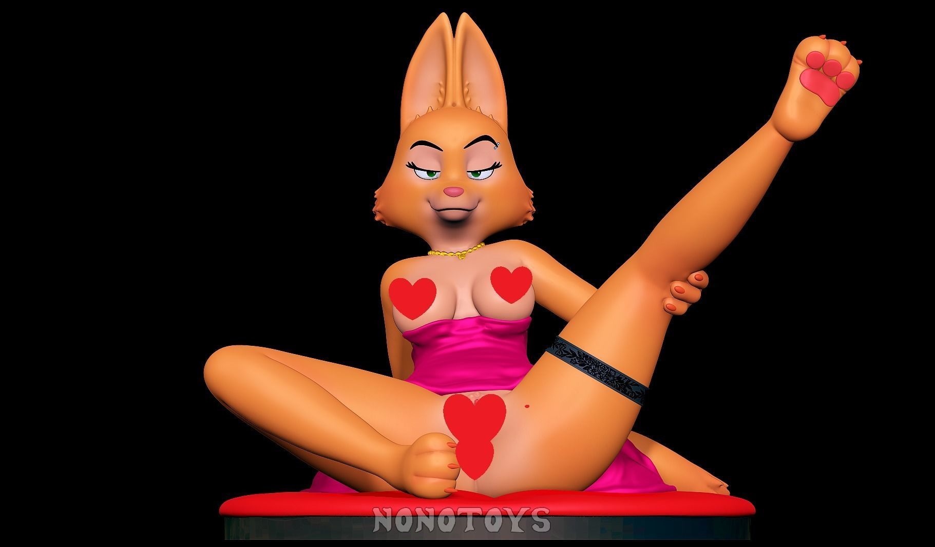 Diane Foxington NSFW 3D print model_9
