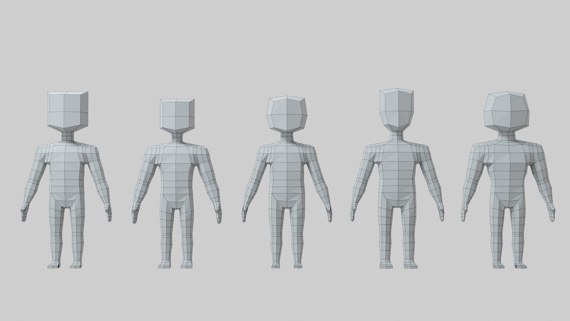 Mini Character  3D model_2