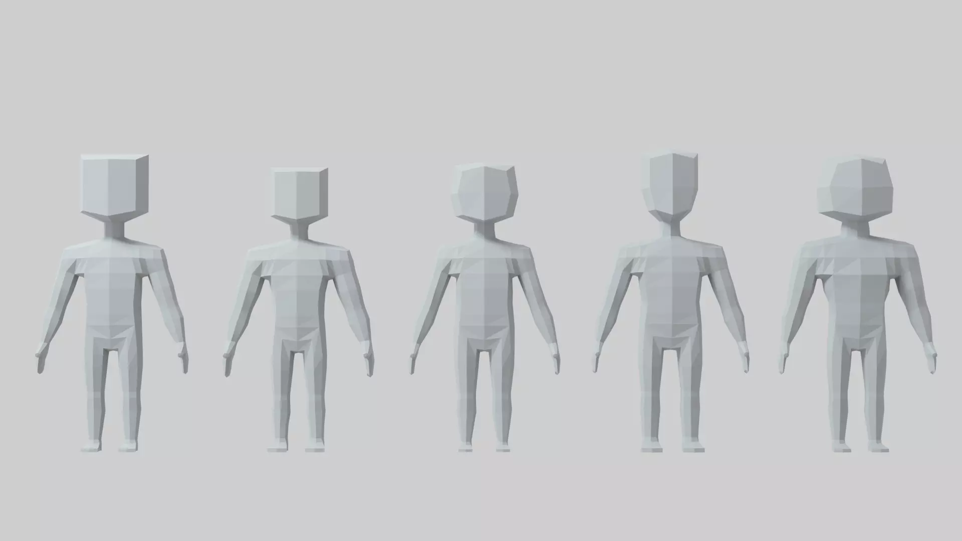 Mini Character  3D model_0