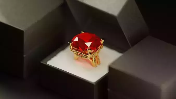 Diamond encrusted gold ring