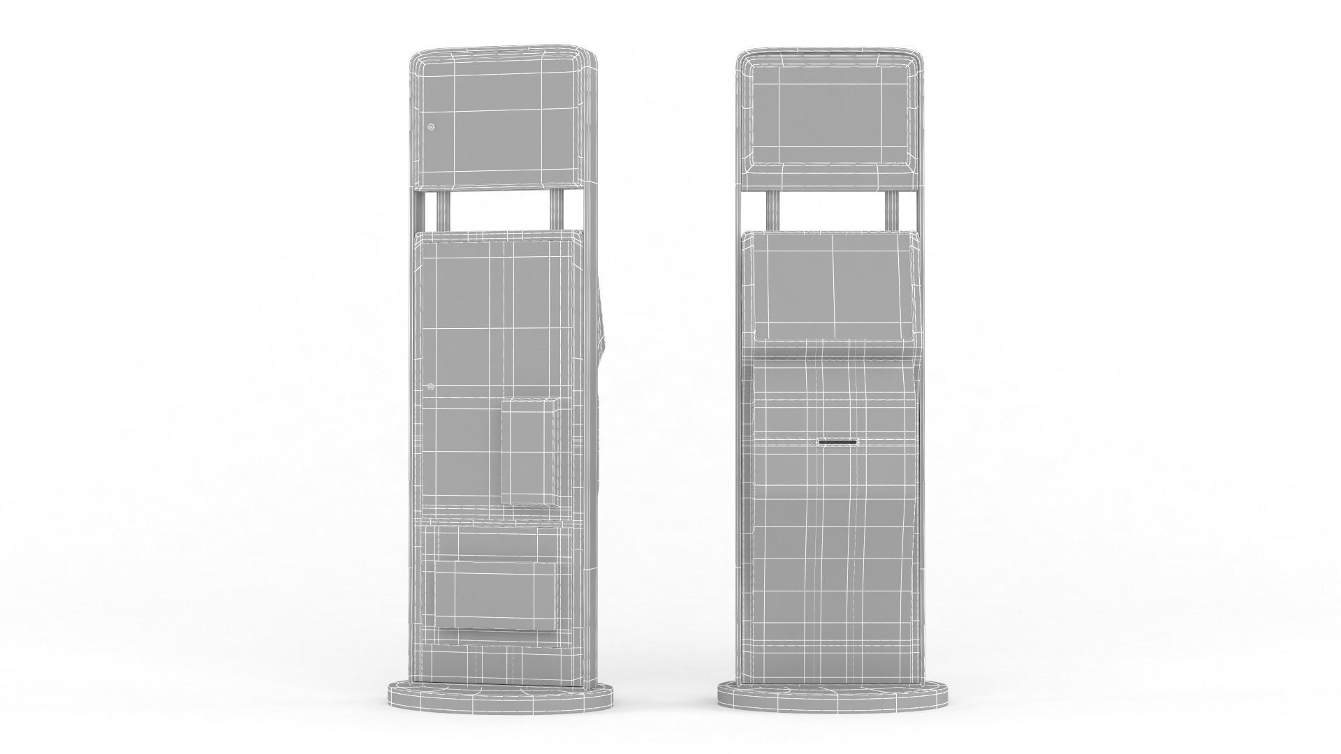 Electronic Kiosk 3D model_7