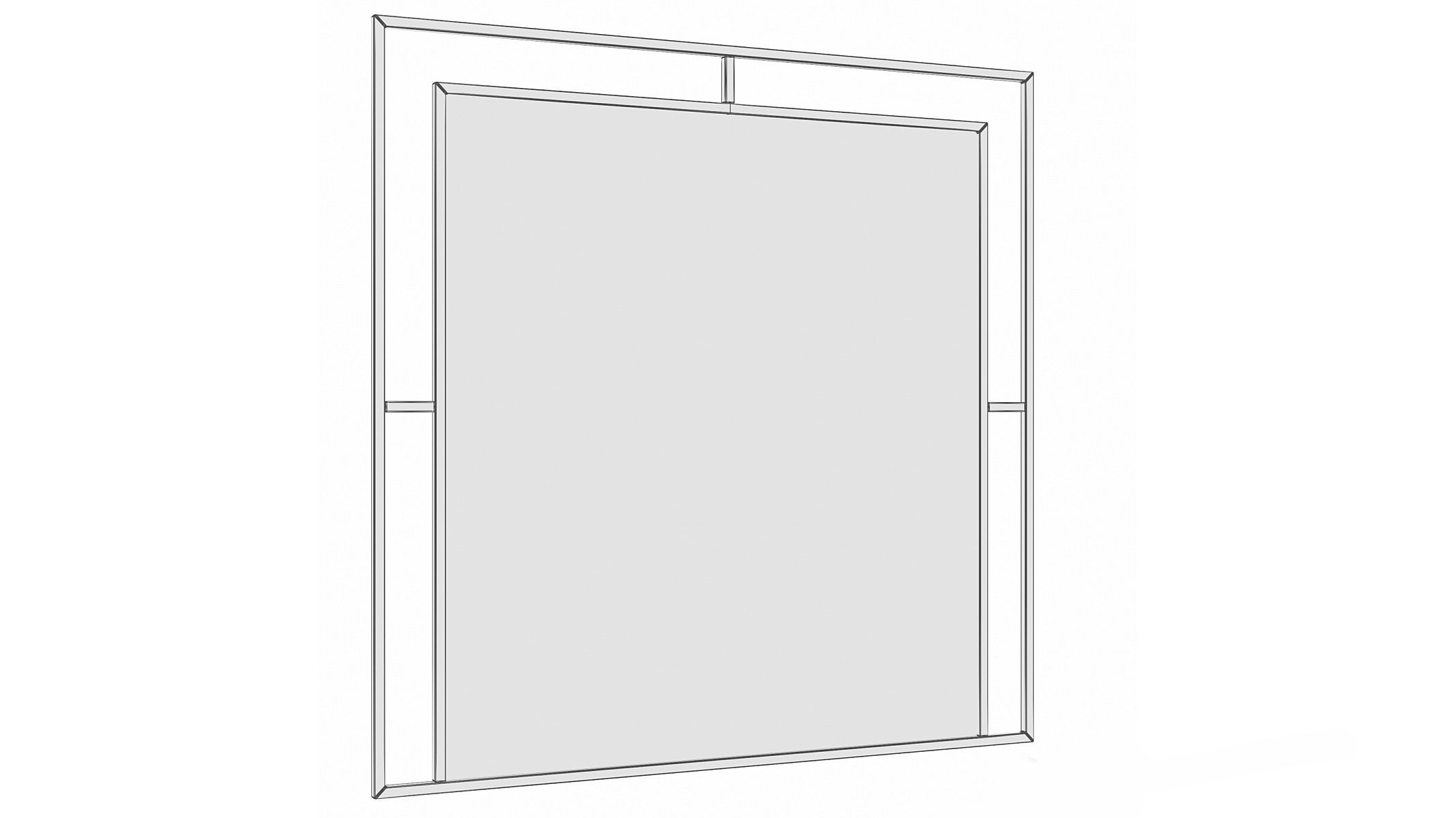 Mirror in a metal frame GZ-M1024 3D model_4