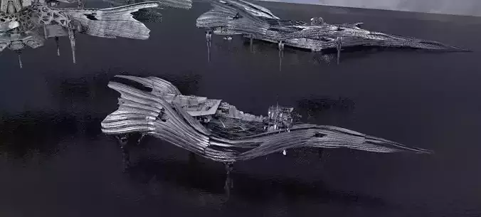 Hybrid base design Exterior Ship 9 3D model