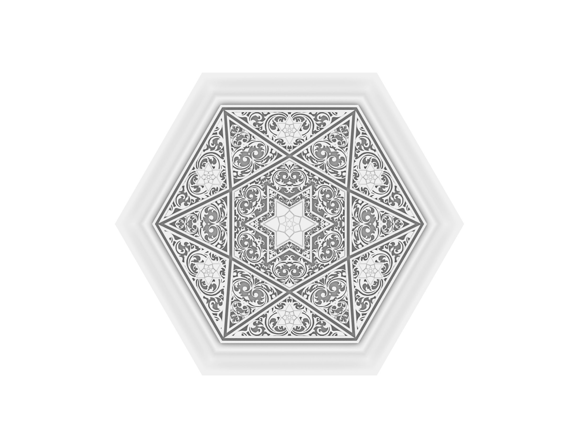 Traditional arabic coffee table 3D print model_3