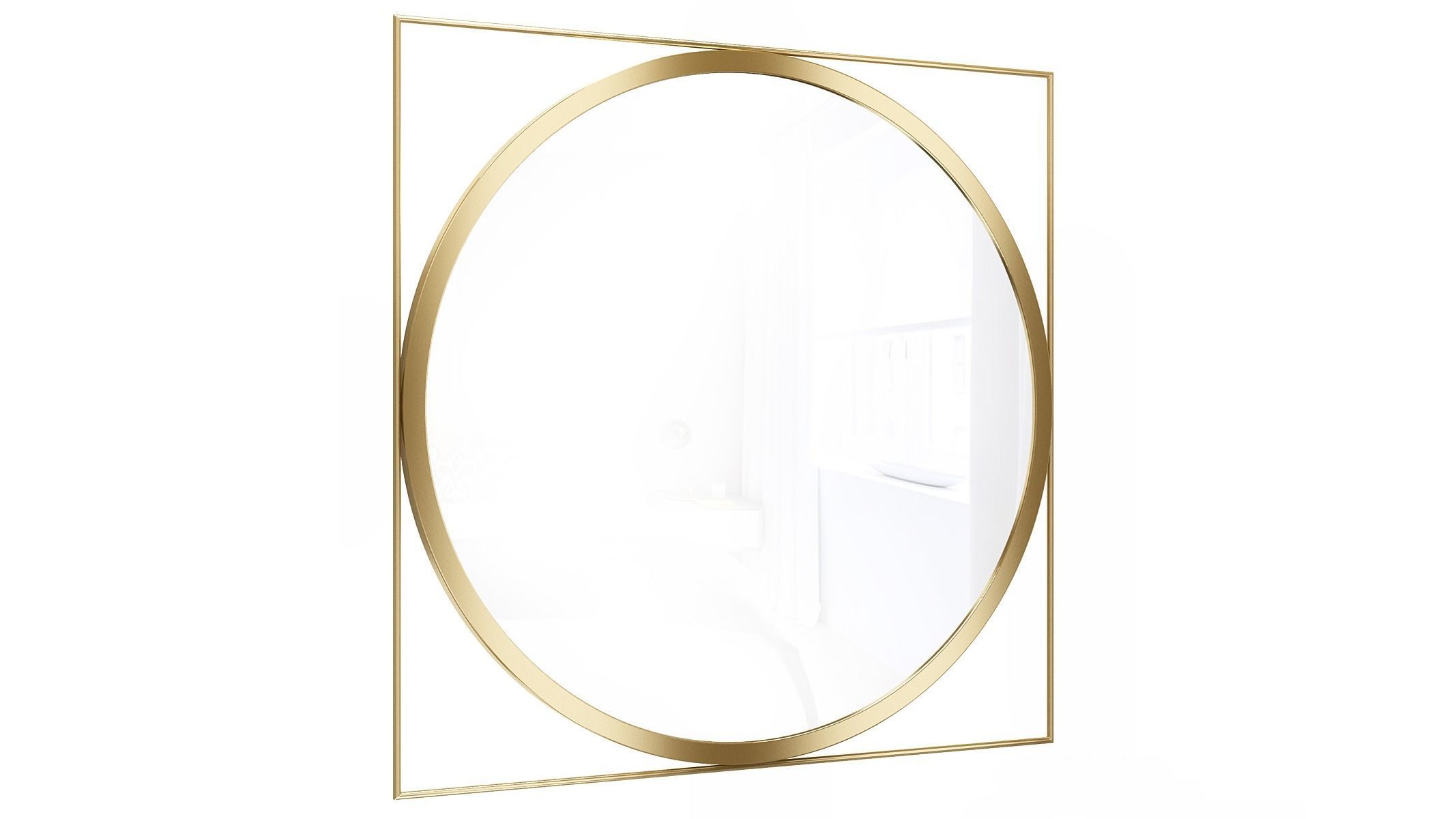 Mirror in a metal frame GZ-M1030 3D model_1