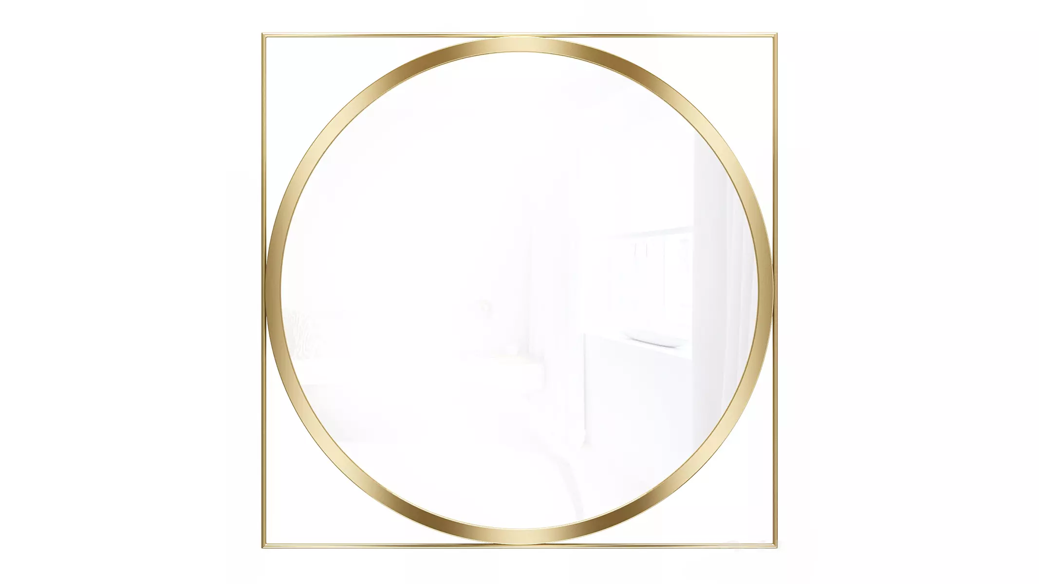 Mirror in a metal frame GZ-M1030 3D model_0