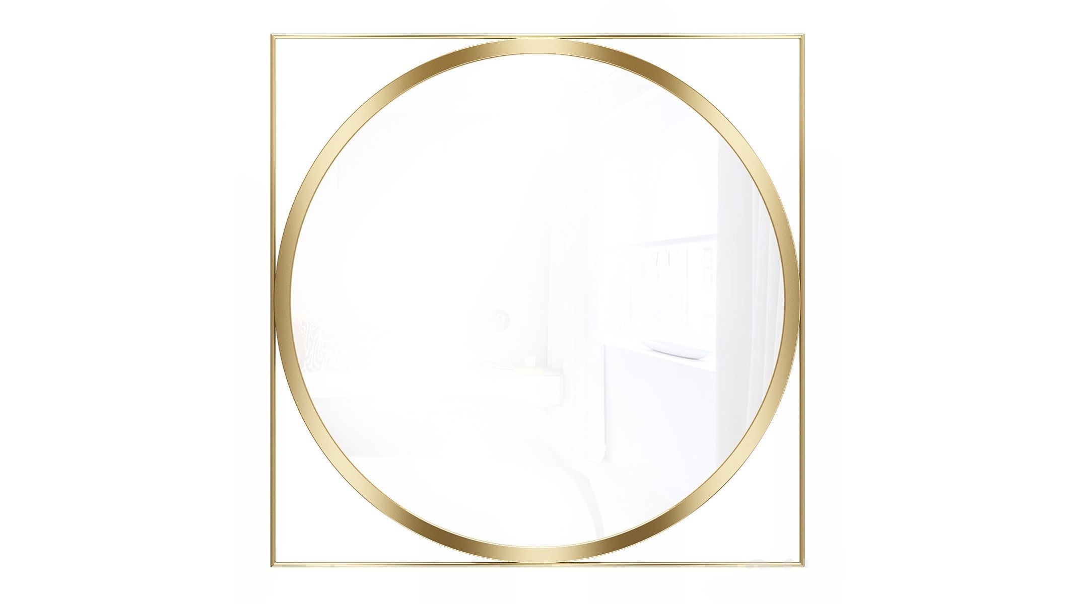 Mirror in a metal frame GZ-M1030 3D model_2