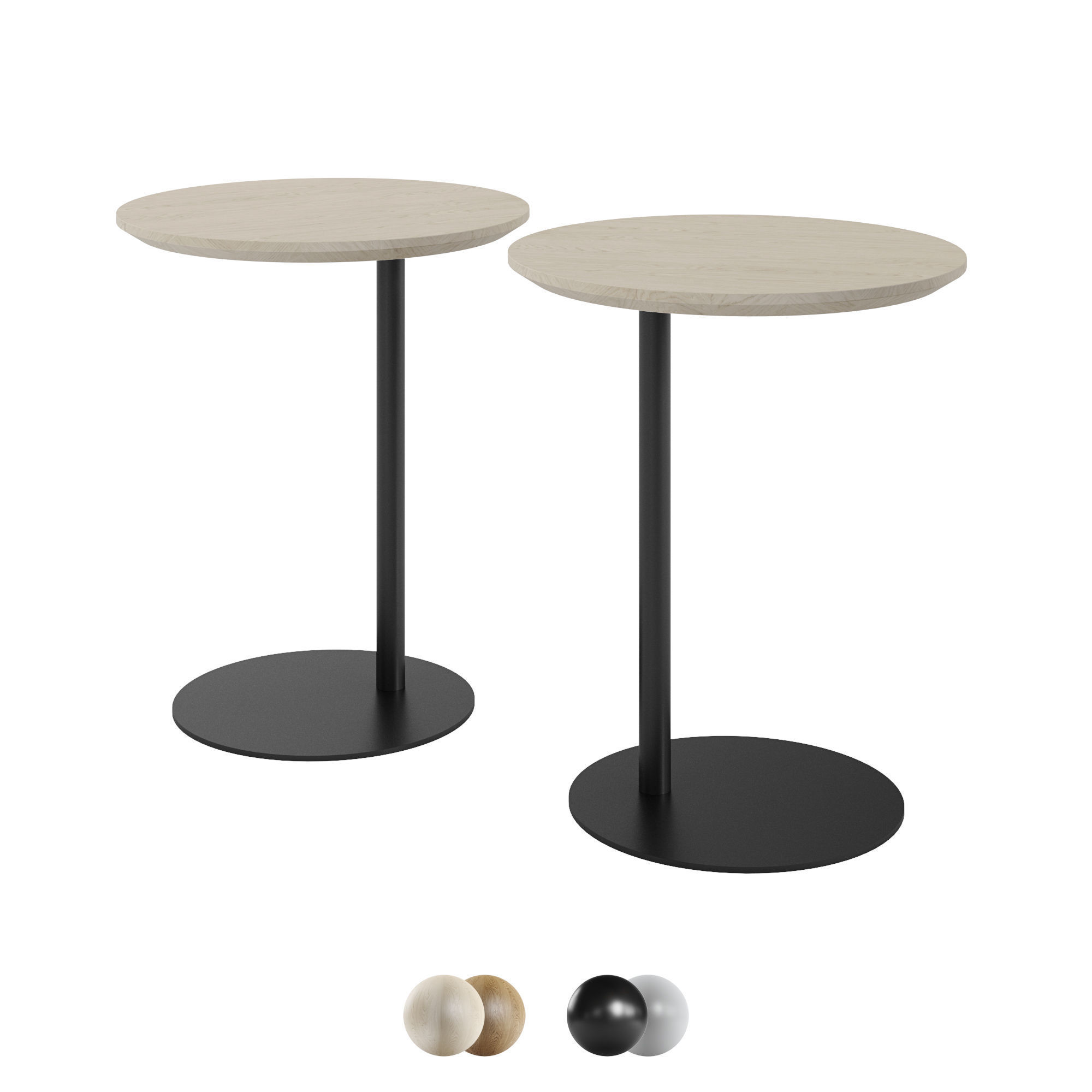 Bolia Side Table Pillar 3D model_4
