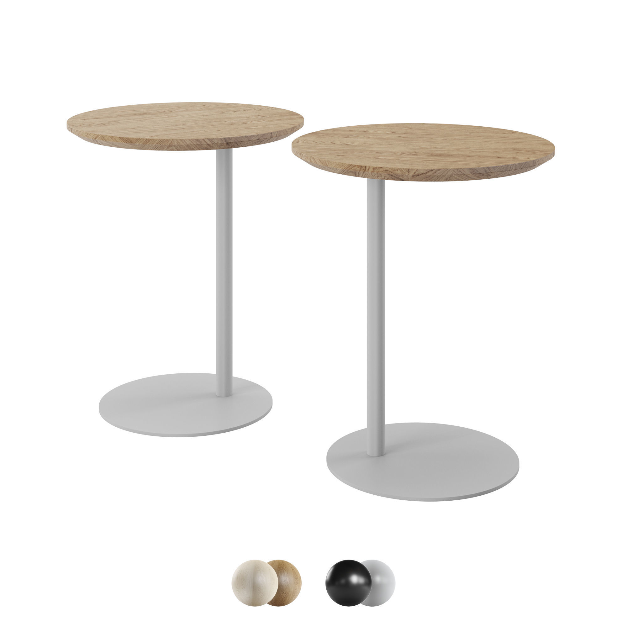Bolia Side Table Pillar 3D model_3