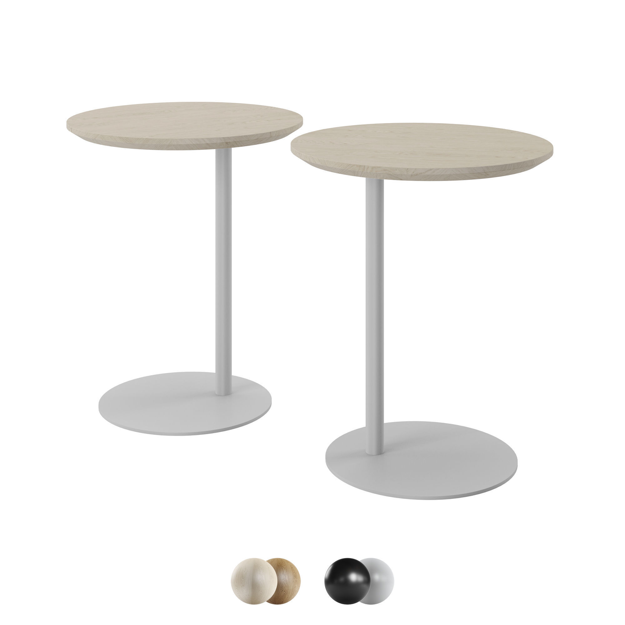 Bolia Side Table Pillar 3D model_5