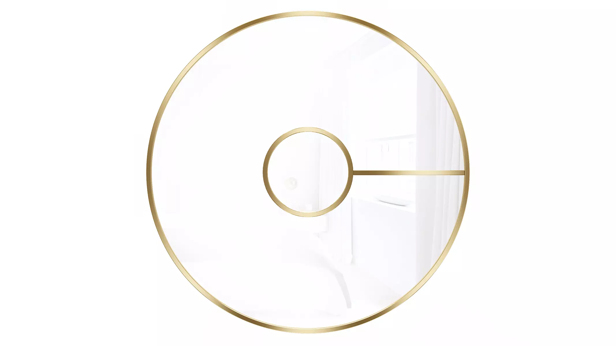 Mirror in a metal frame GZ-M1032 3D model_0