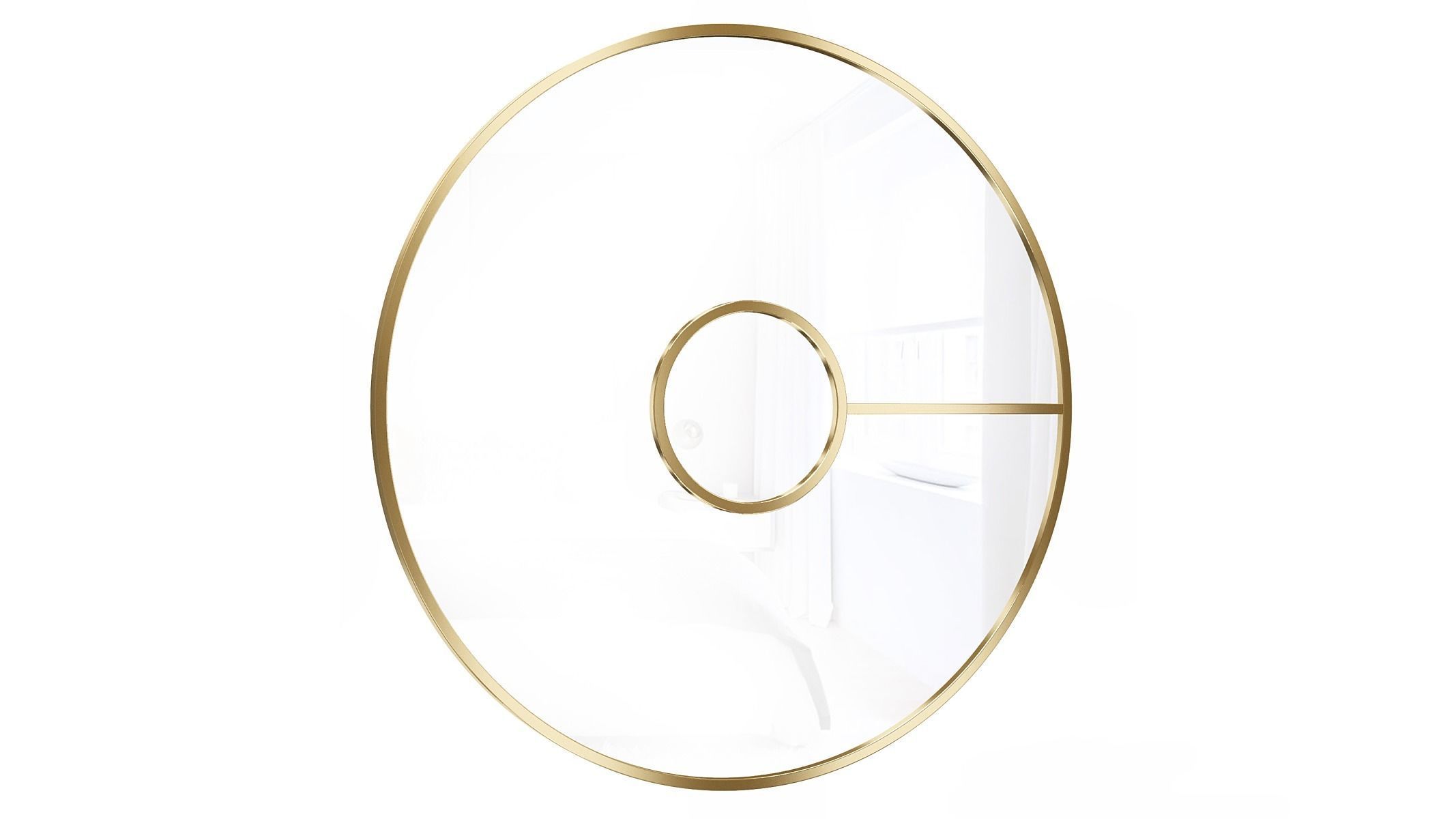 Mirror in a metal frame GZ-M1032 3D model_3