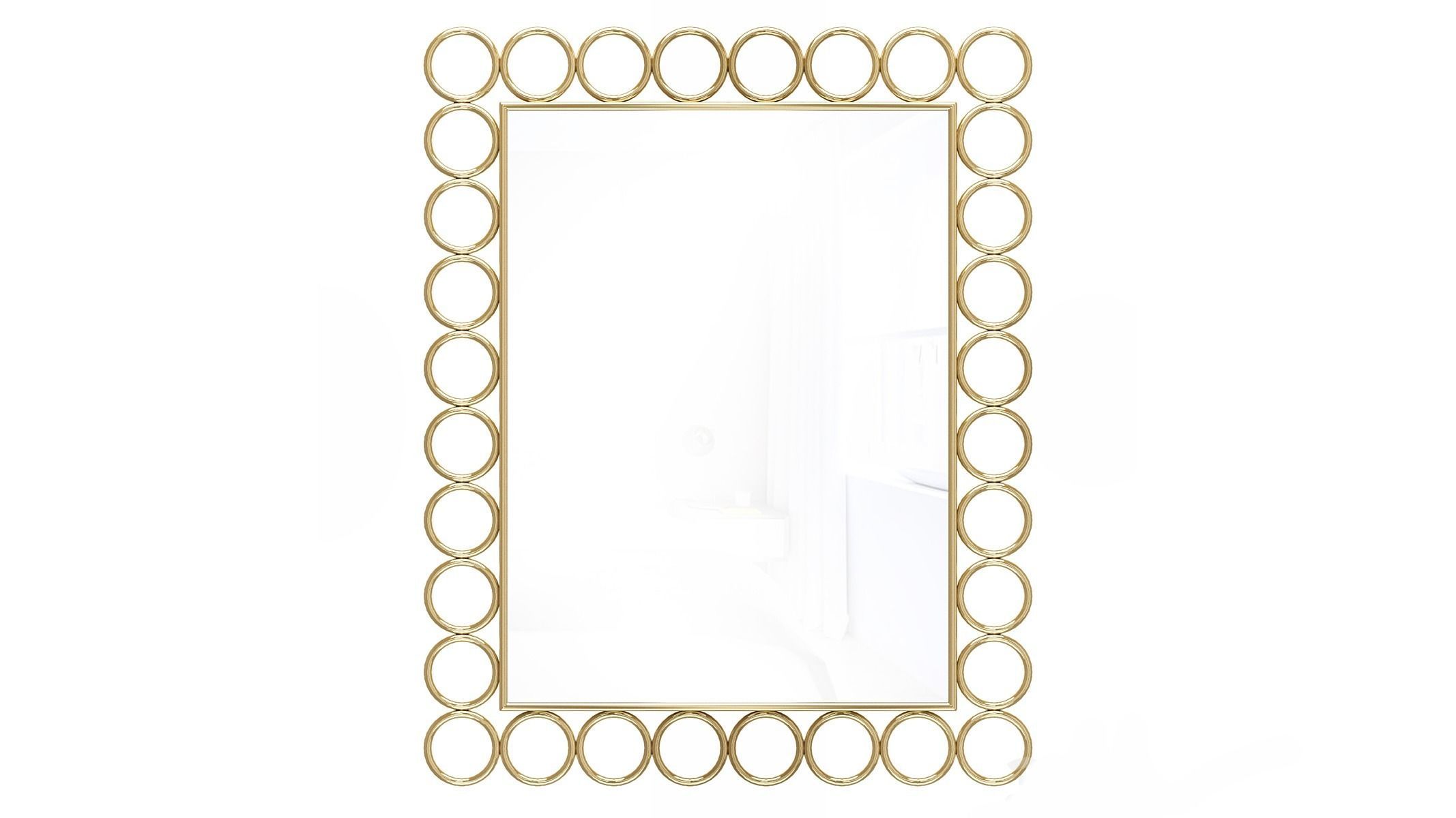 Mirror in a metal frame GZ-M1035 3D model_2