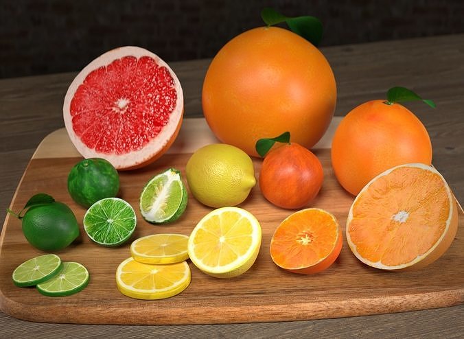 Citrus collection 3D model 3