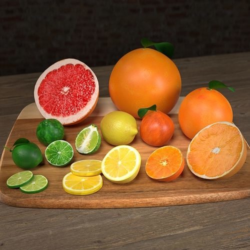 Citrus collection 3D model 2