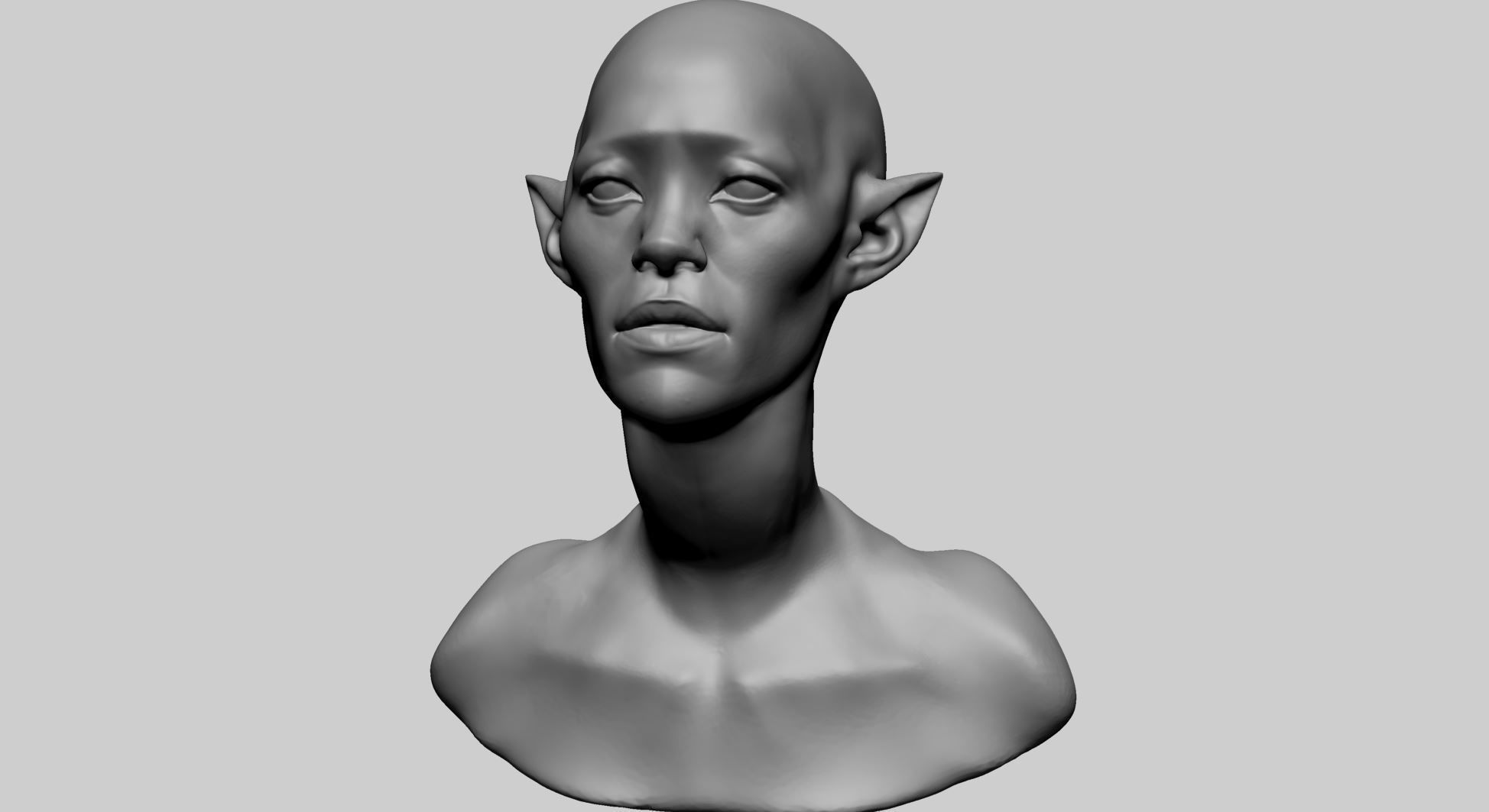 Fantasy Female Head O 3D model_7