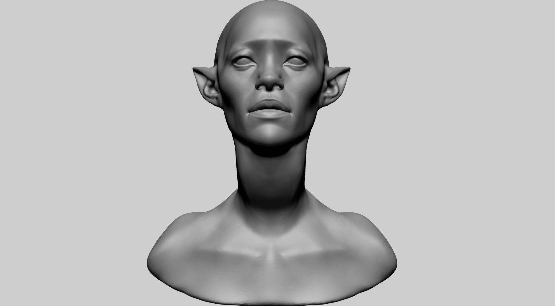 Fantasy Female Head O 3D model_8