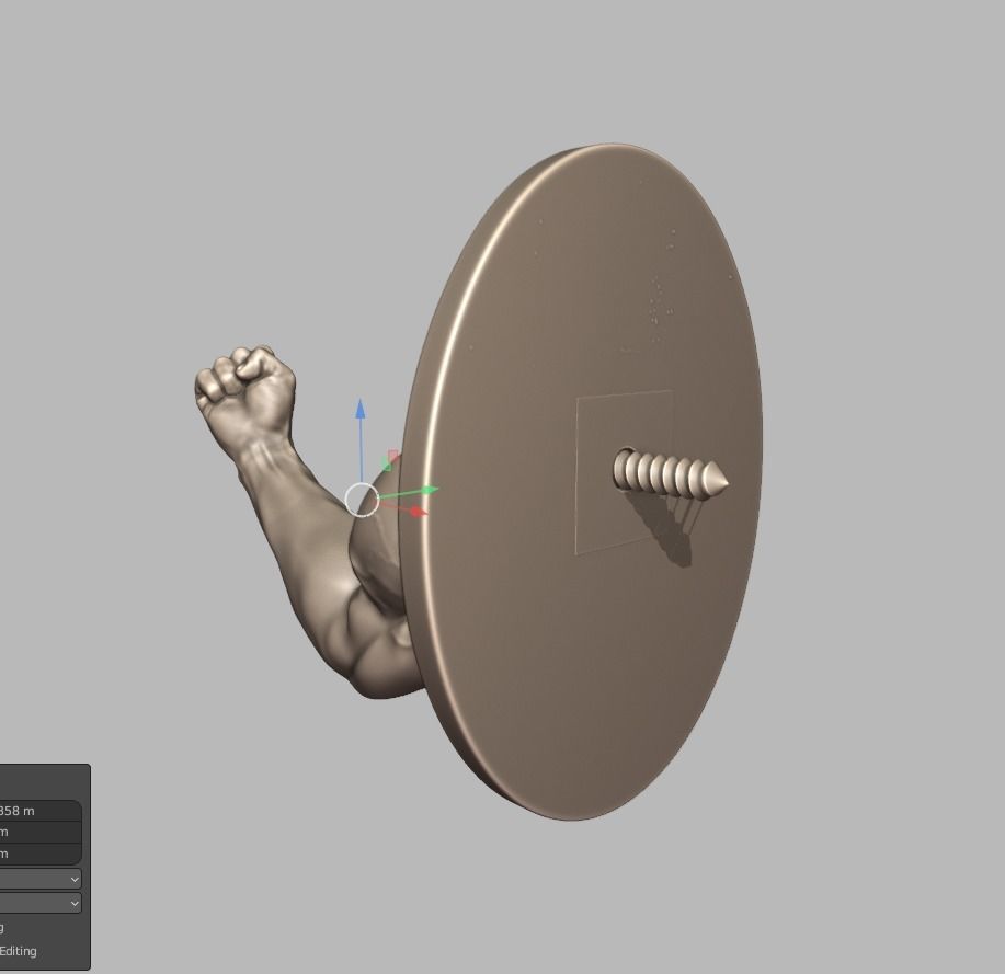 Bodybuilding hook 3D print model_10