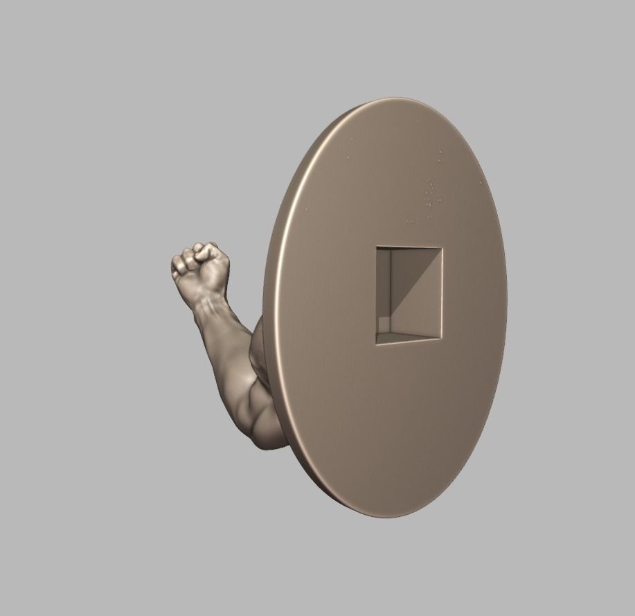 Bodybuilding hook 3D print model_6