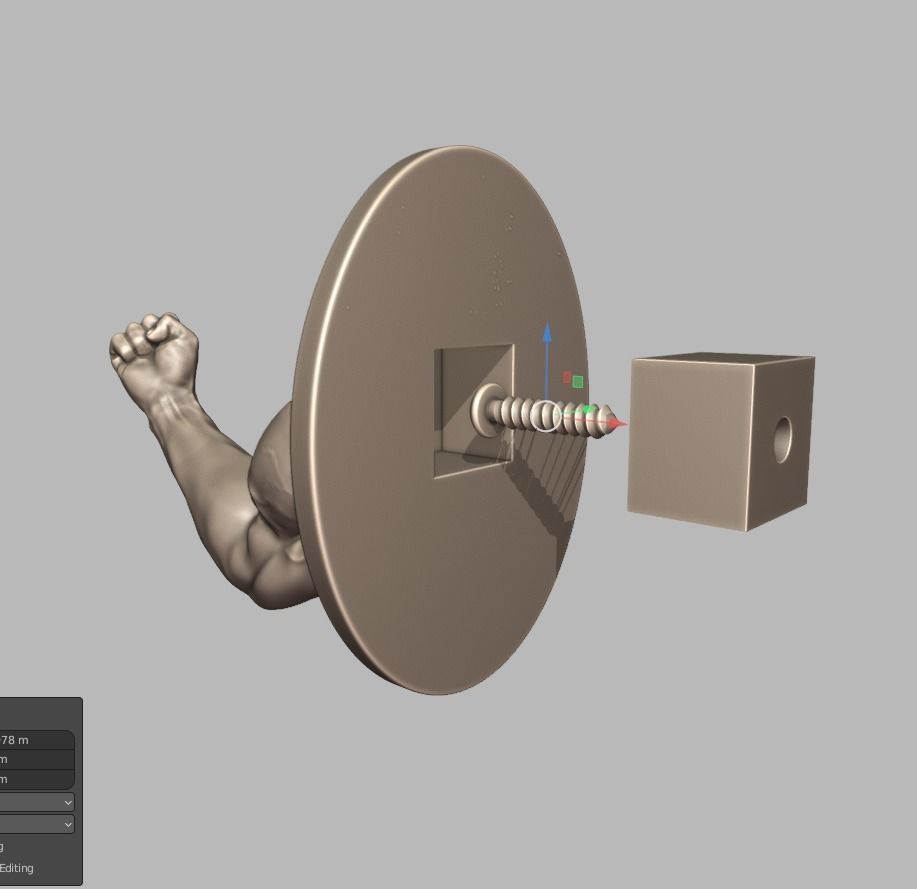 Bodybuilding hook 3D print model_9