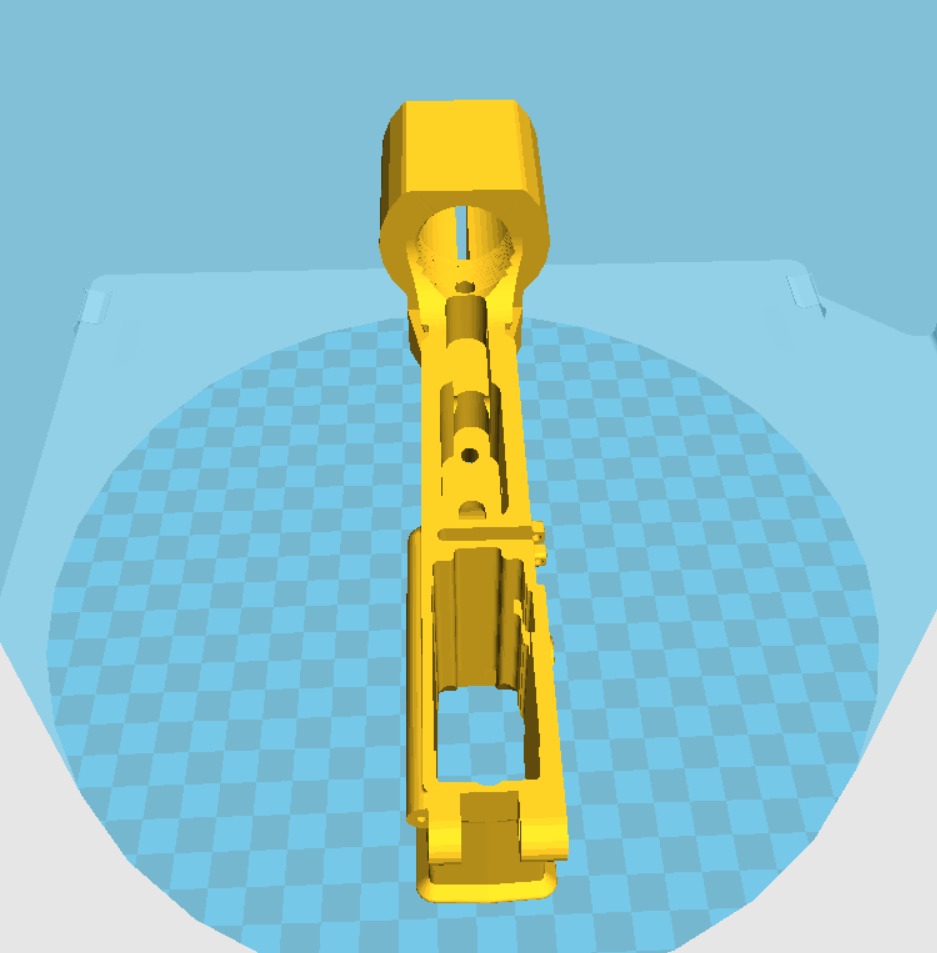 AR15 3D Receiver  ar lower good toy 3D print model_5