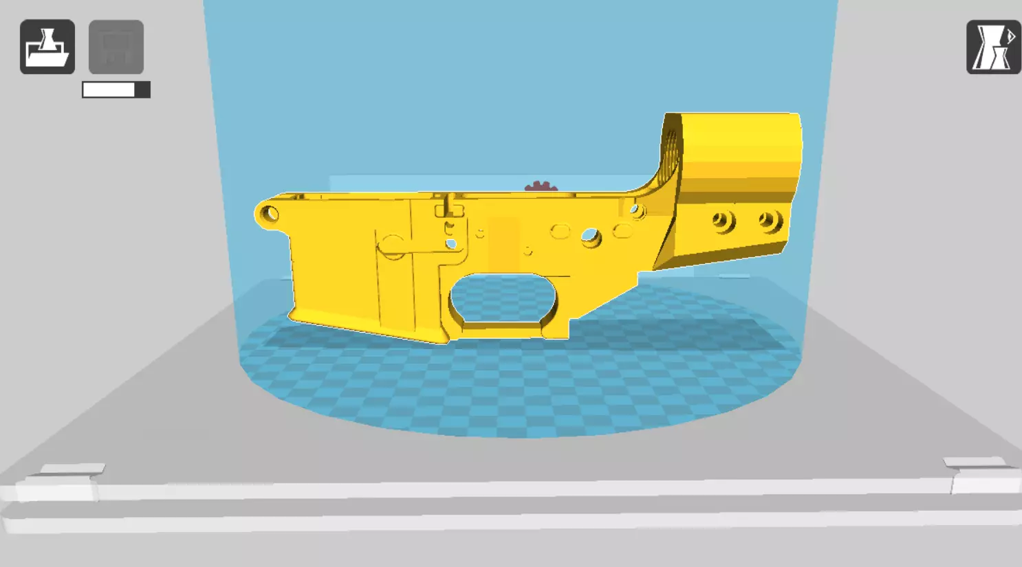 AR15 3D Receiver  ar lower good toy 3D print model_0