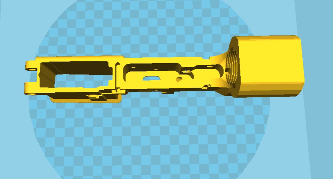 AR15 3D Receiver  ar lower good toy 3D print model_2