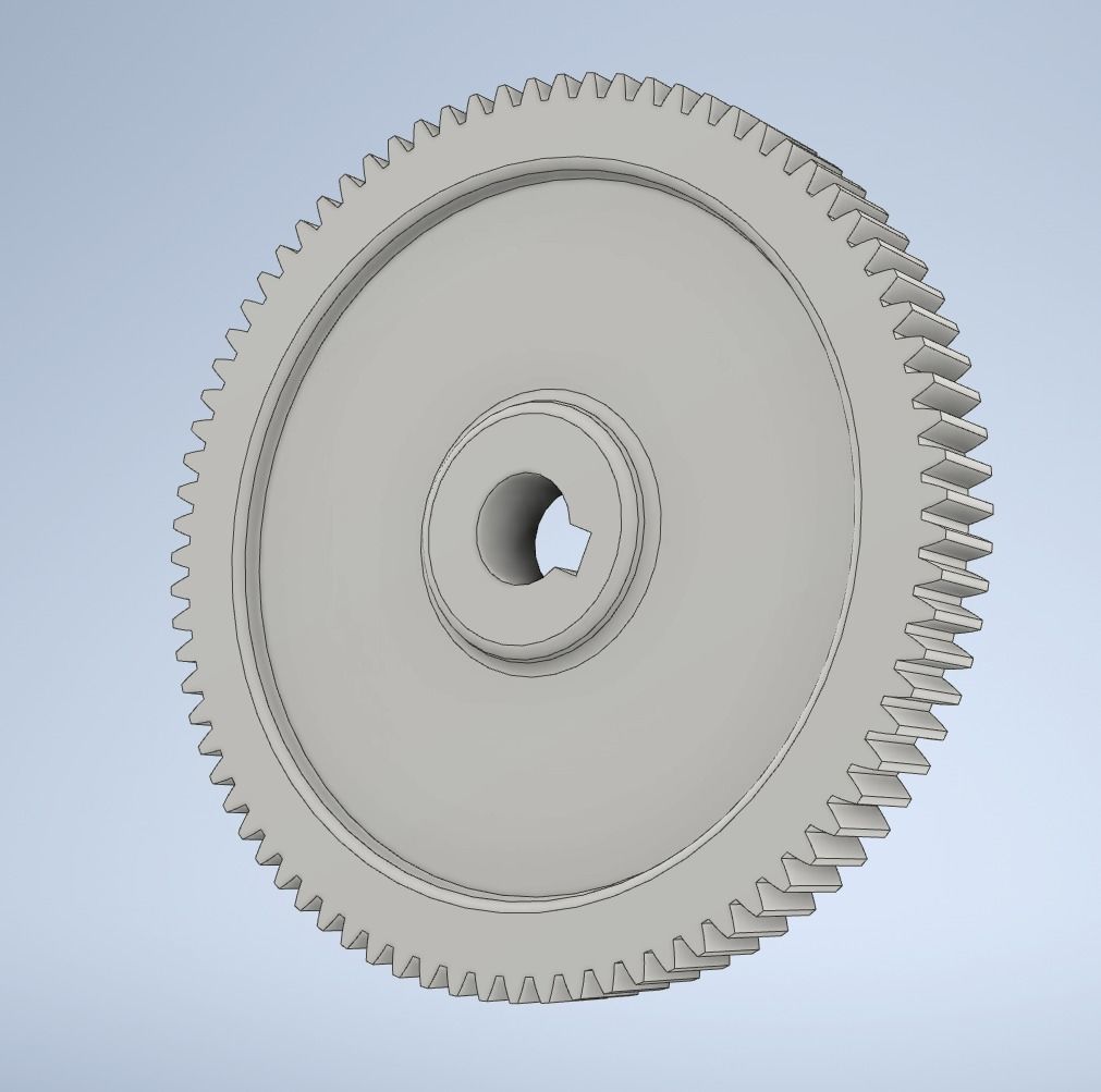 Gears set Module 2  3D model_4