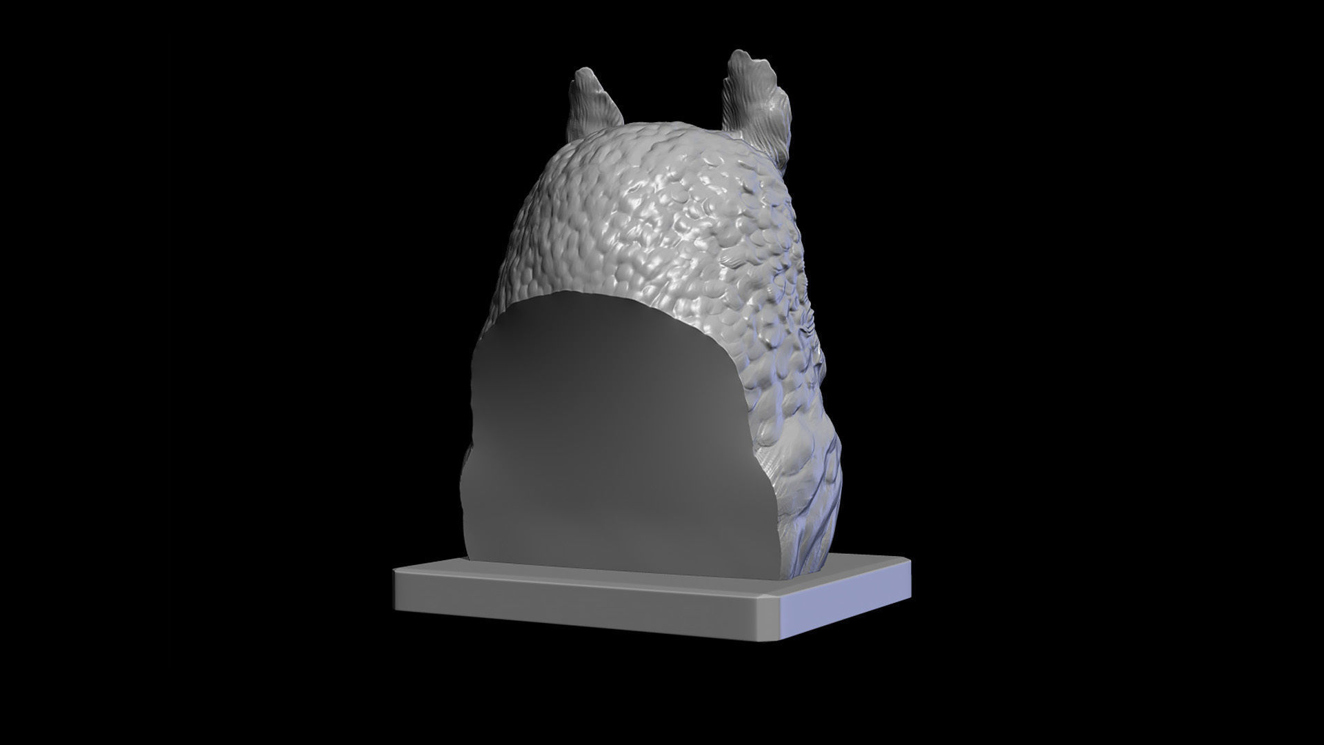 Owl head 3D print model_15