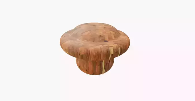 handle wooden mushroom 3D model