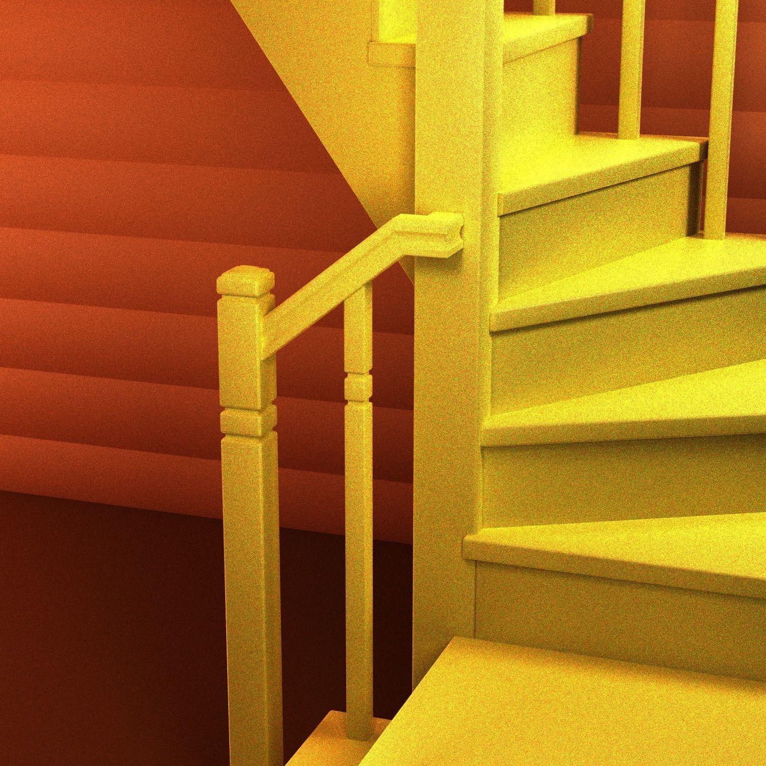 Stairs staircase 3D model_3