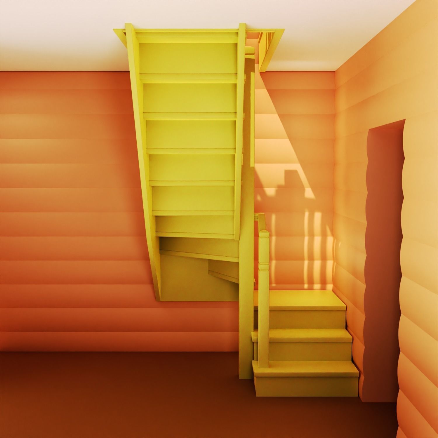 Stairs staircase 3D model_1