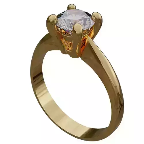 1ct diamond solitaire engagement ring US size 7