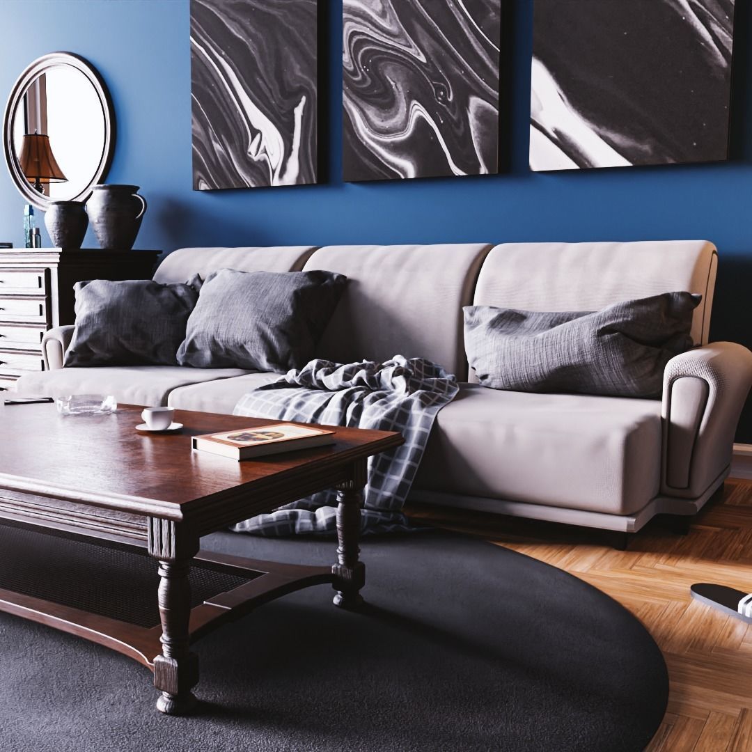 Interior scene  3D model_3