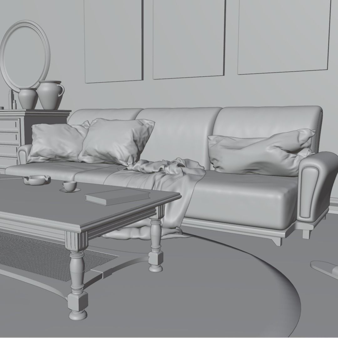 Interior scene  3D model_4