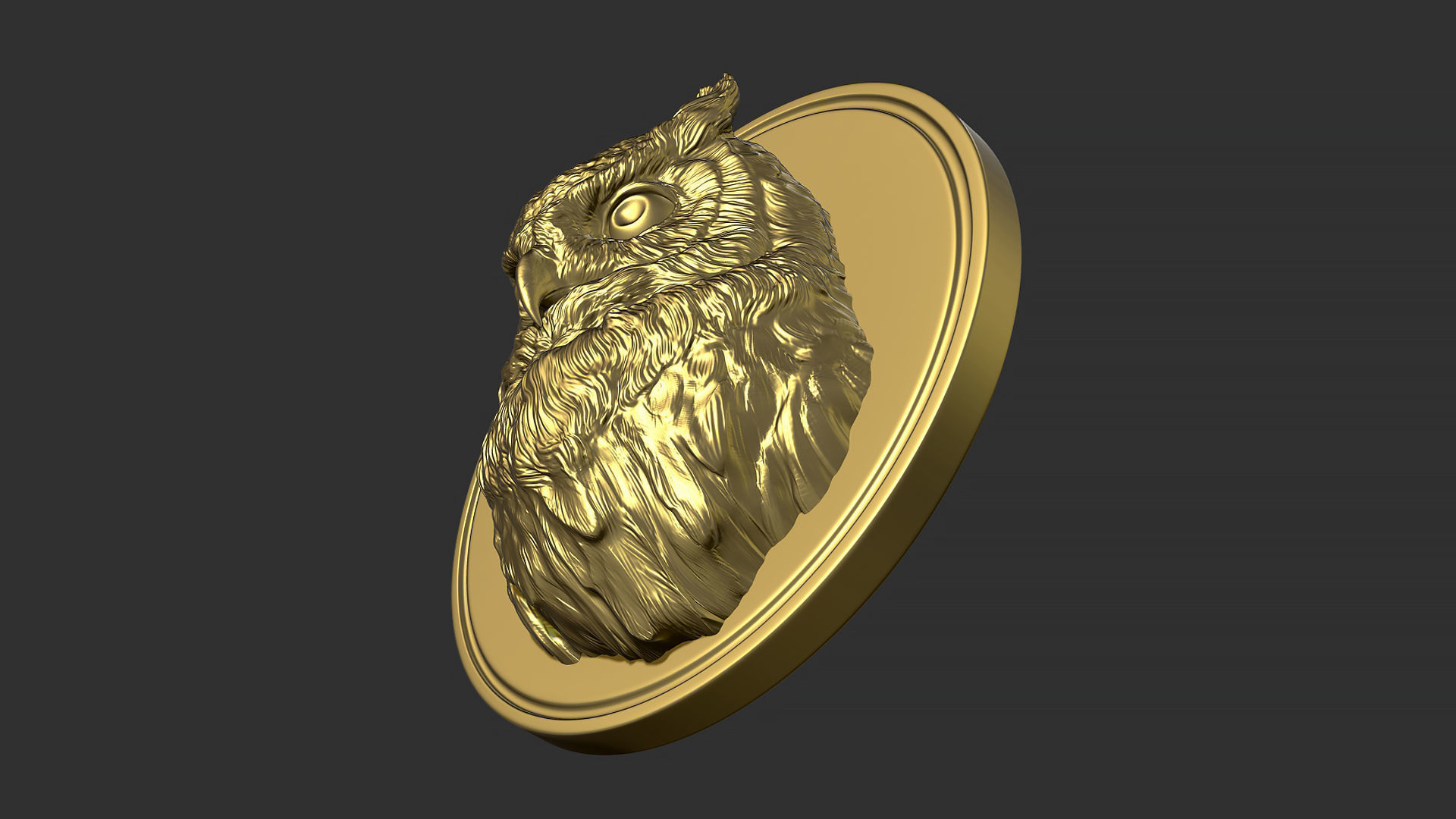 Owl head night 3D print model_4