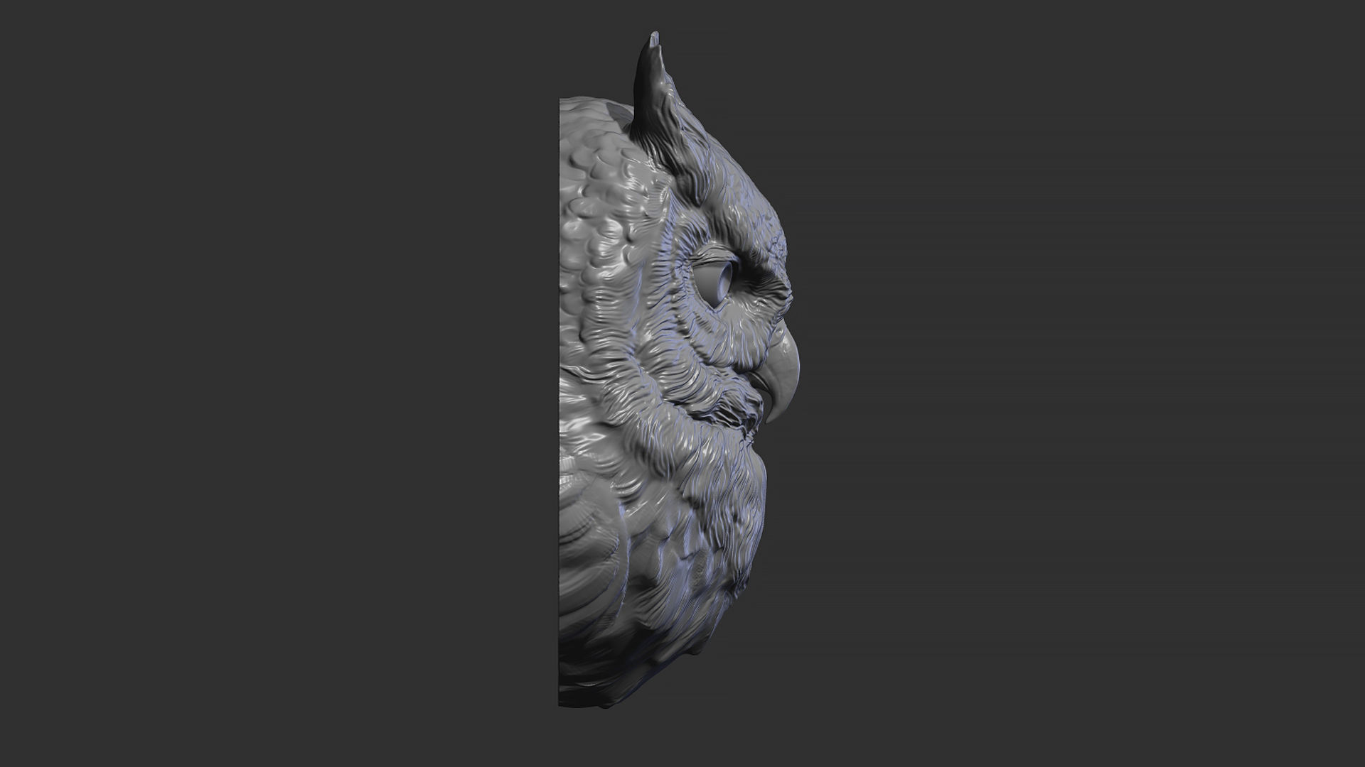 Owl head night 3D print model_11