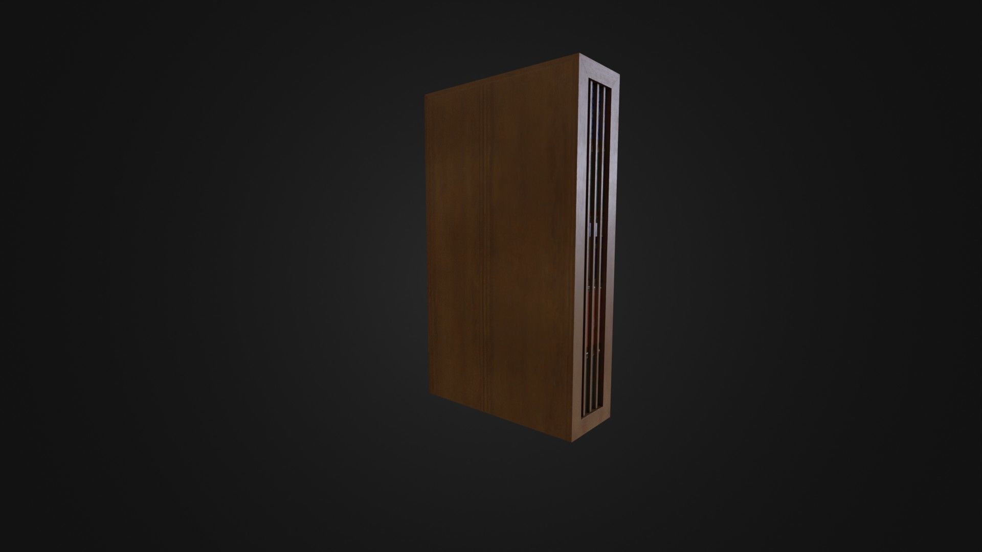 Bookshelf with Japanese Books 01 Low-poly 3D model_18