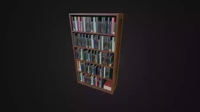 Bookshelf with Japanese Books 01