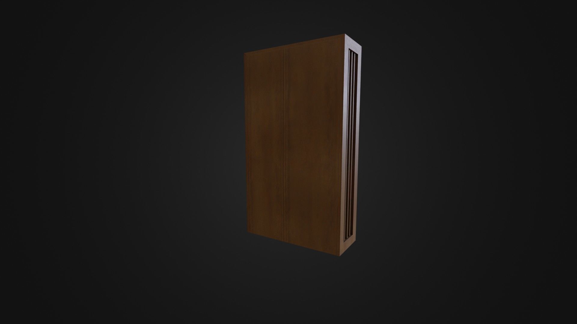 Bookshelf with Japanese Books 01 Low-poly 3D model_19