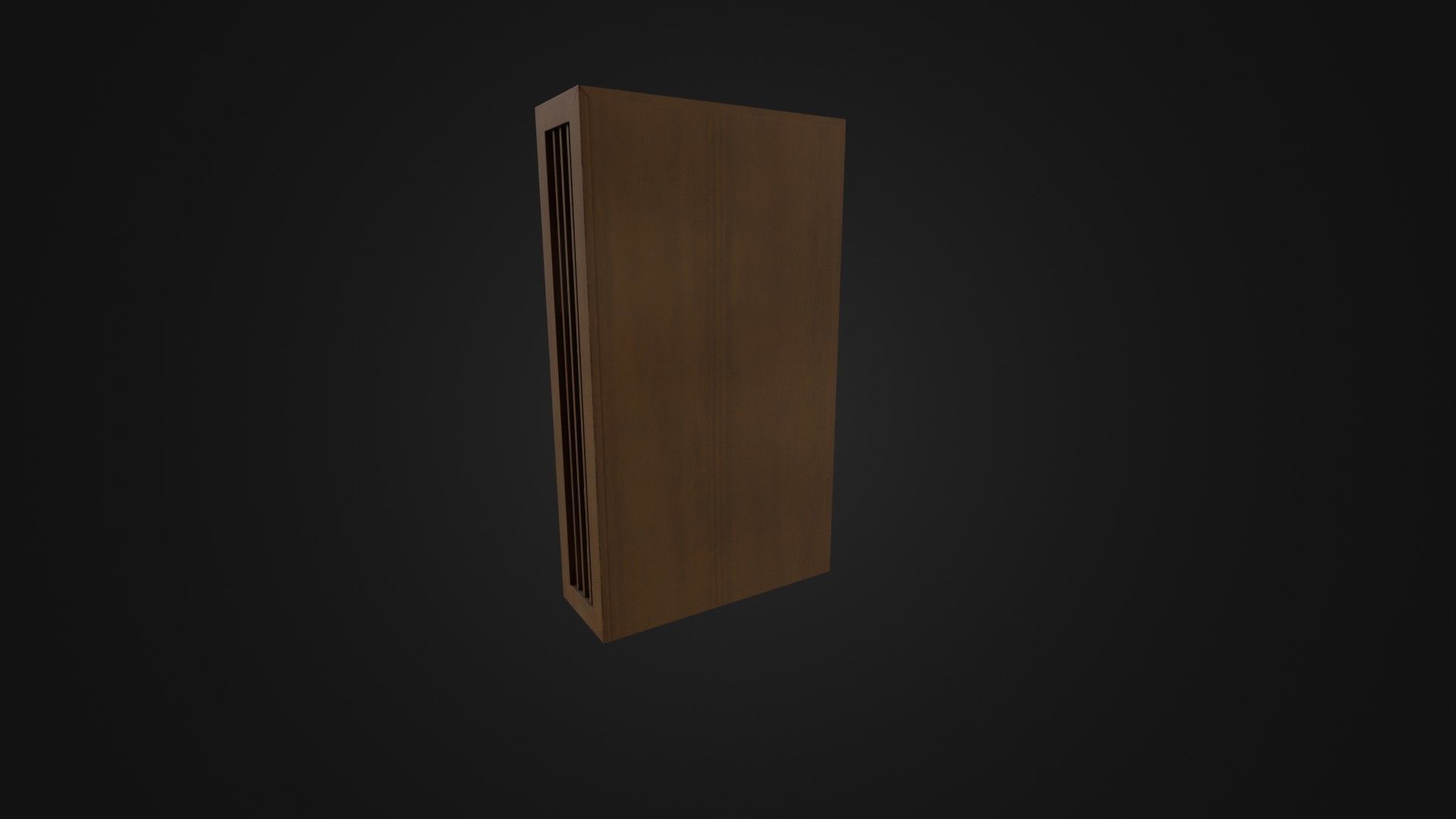Bookshelf with Japanese Books 01 Low-poly 3D model_27