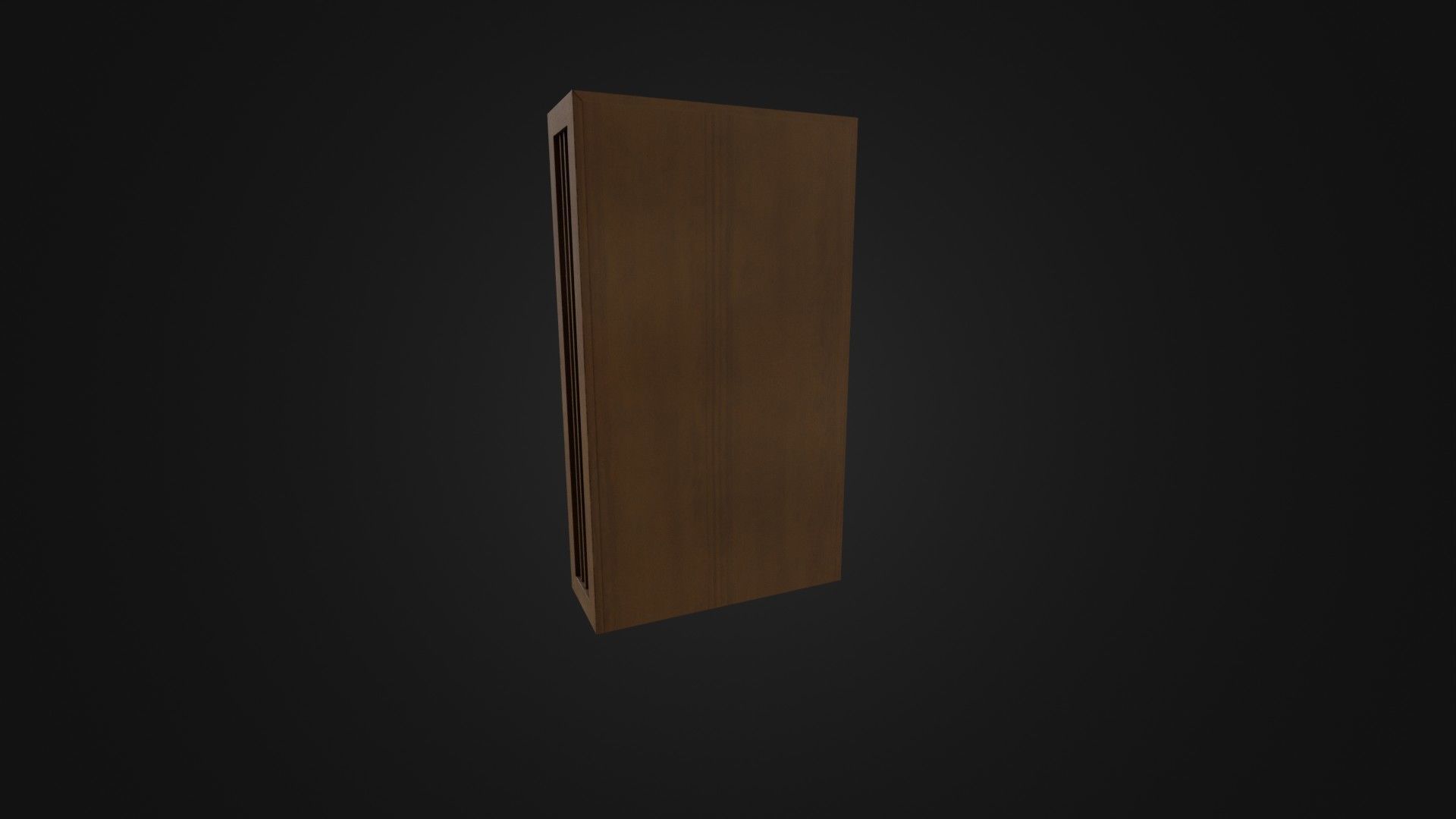 Bookshelf with Japanese Books 01 Low-poly 3D model_26