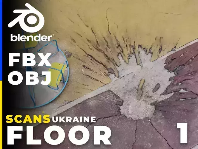 SCANS Ukraine  Floor  Vol 1 Low-poly 3D model