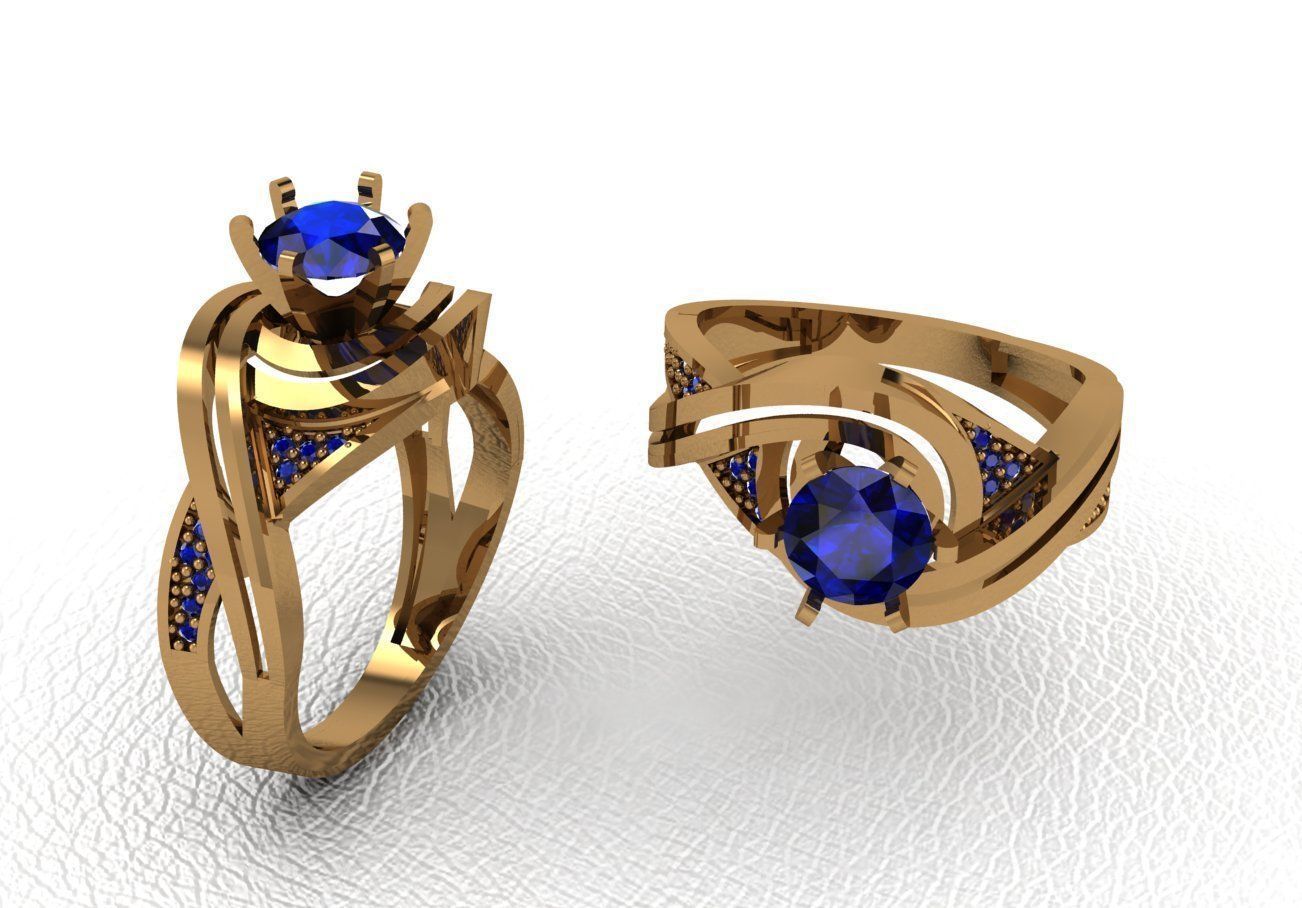 RING B166 3D print model_22