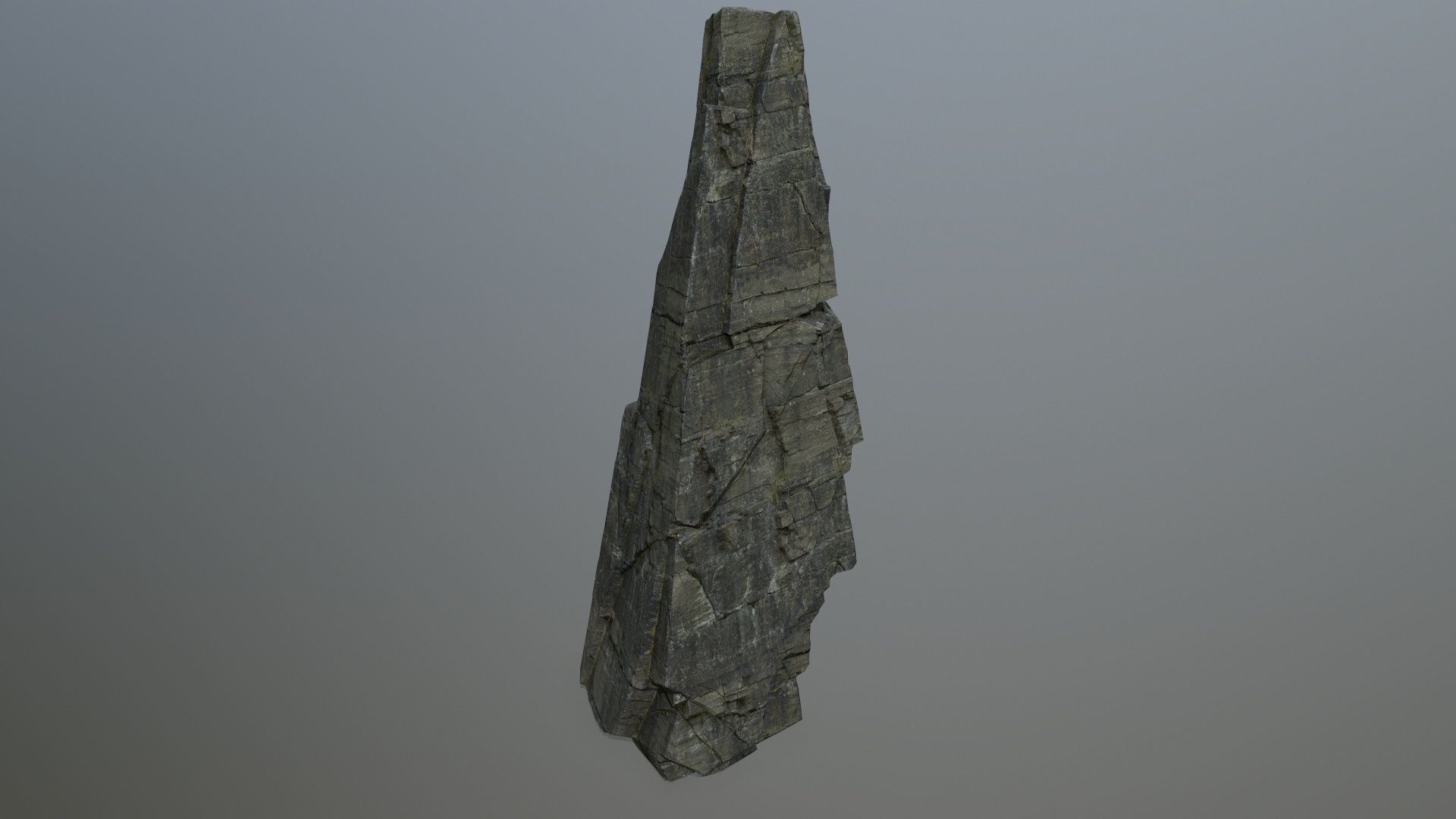 cliff rocks Low-poly 3D model_10