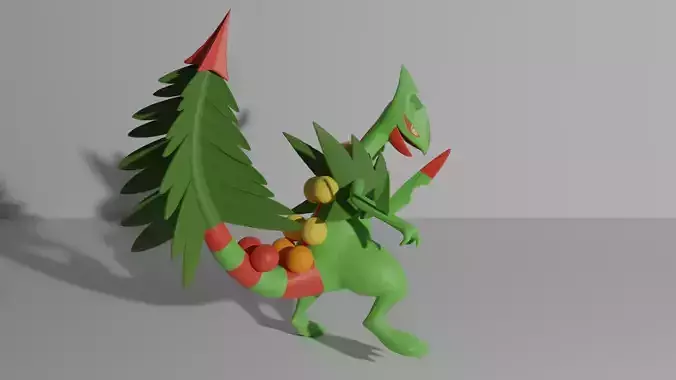 Mega Sceptile pokemon 3D print model
