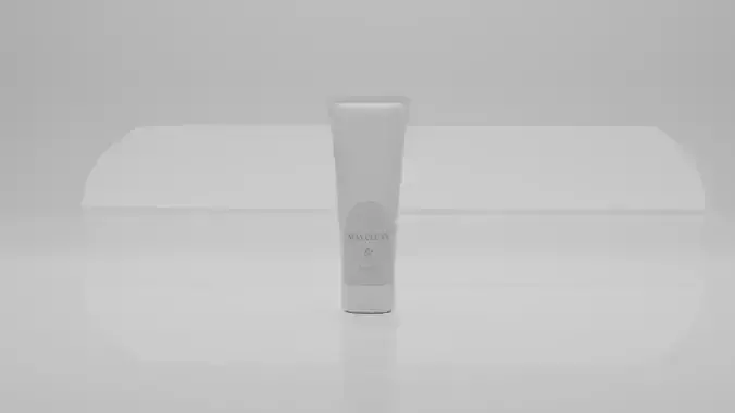 Cosmetic tube V1 3D model