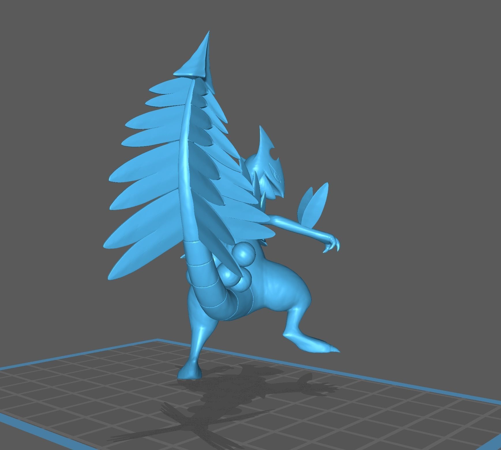 Treecko Grovyle Sceptile and Mega 3D print model 3D print model_27