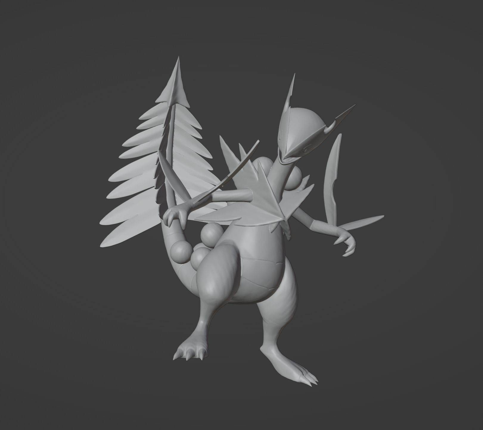 Treecko Grovyle Sceptile and Mega 3D print model 3D print model_20